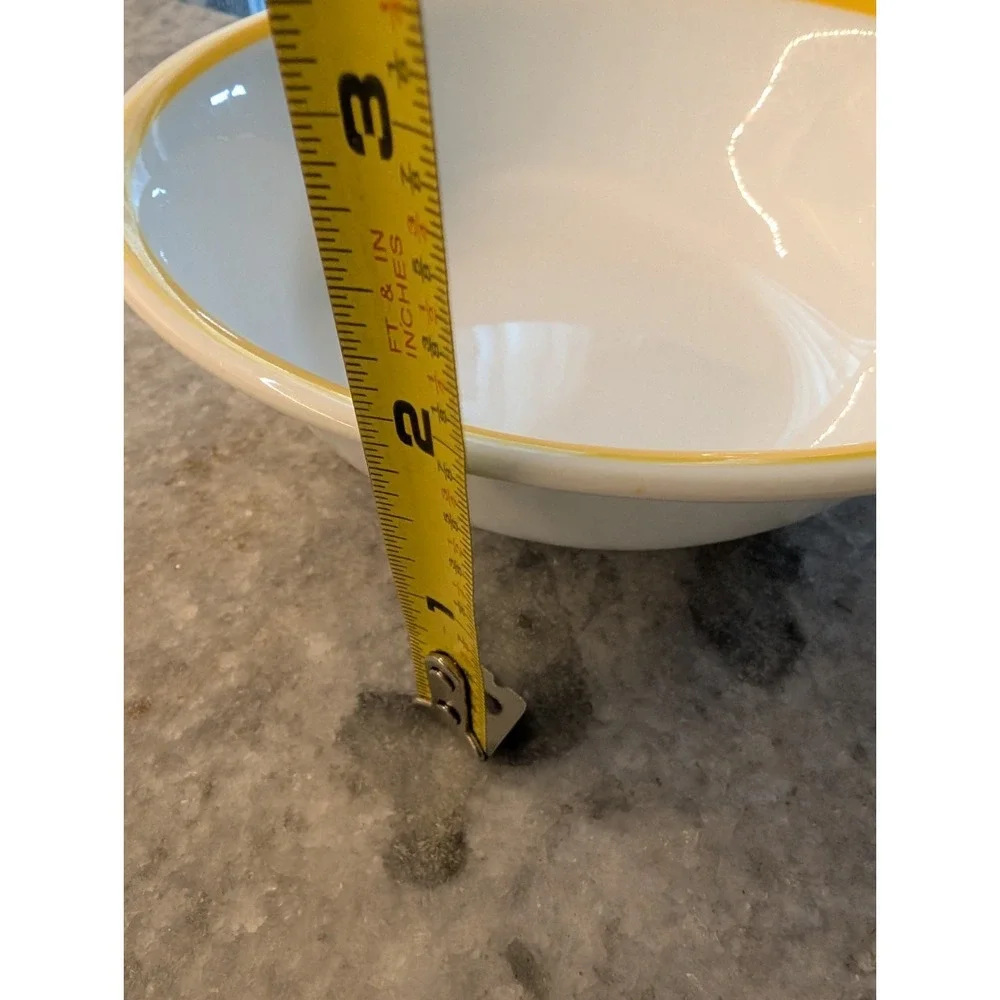 Vintage Corning Yellow Band Cereal Soup Bowl 6